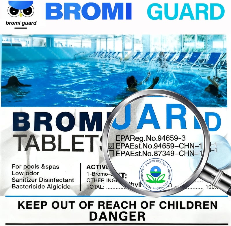 BROMIGUARD 1 Inch 2.5 Lbs Bromine Tablets for Spa Hot Tub Chemical Tabs Brominating Tablets Spa Hot Tub Chemical Sanitizer - Image 3